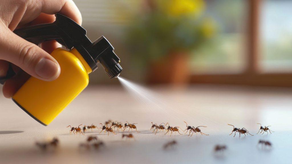 مكافحة النمل في المنزل